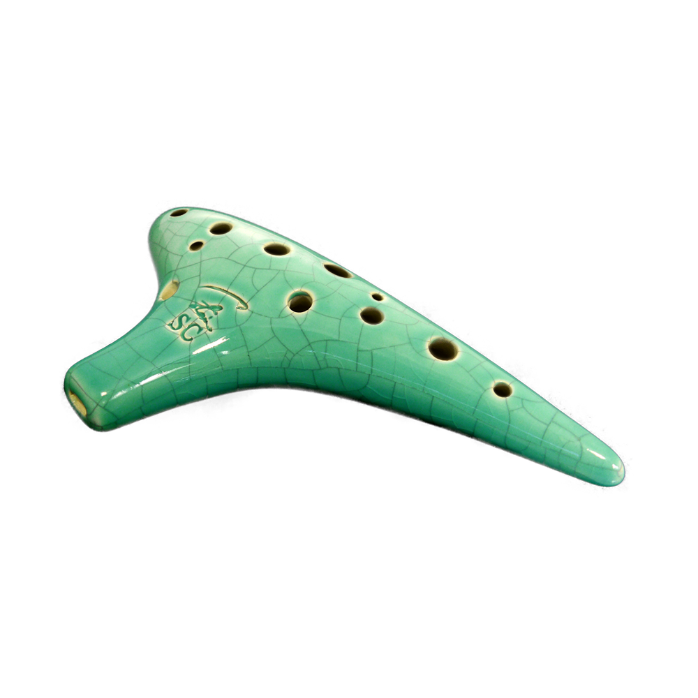 Tutti Ocarina Soprano C in Jade Crackle