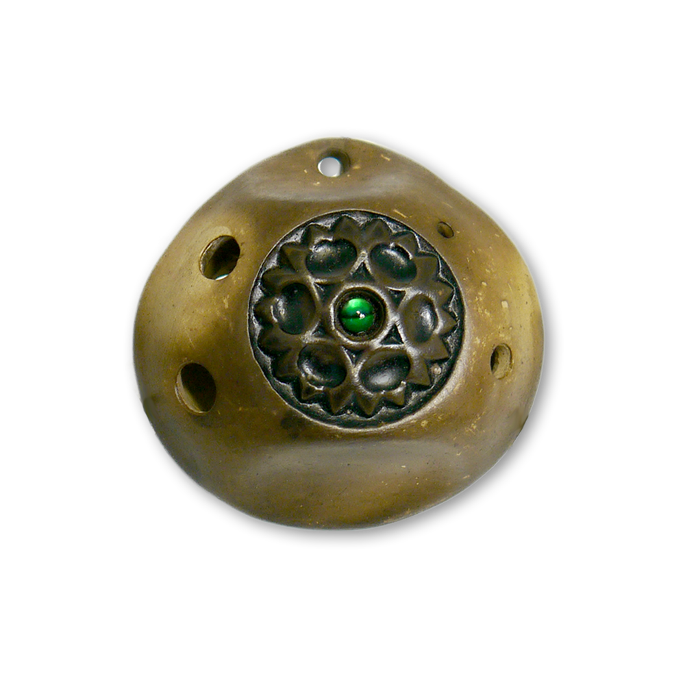 Pendant Ocarina Soprano in Bb with Gemstone Inlay