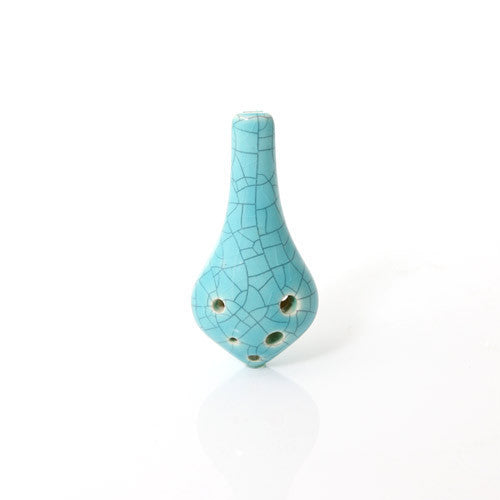 Teardrop Ocarina Soprano C in Jade Crackle