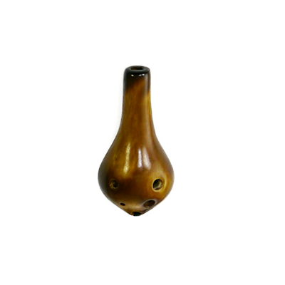 Teardrop Ocarina Soprano C in StrawFire